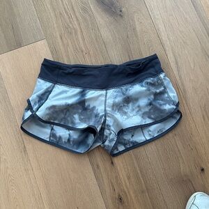 Lululemon Athletica Black and Gray Athletic Shorts
